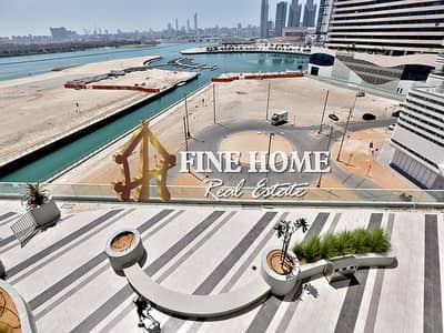 1 Bedroom Apartment for Rent in Al Reem Island, Abu Dhabi - apartment w/ Sea View Balcony + Laundry Rm