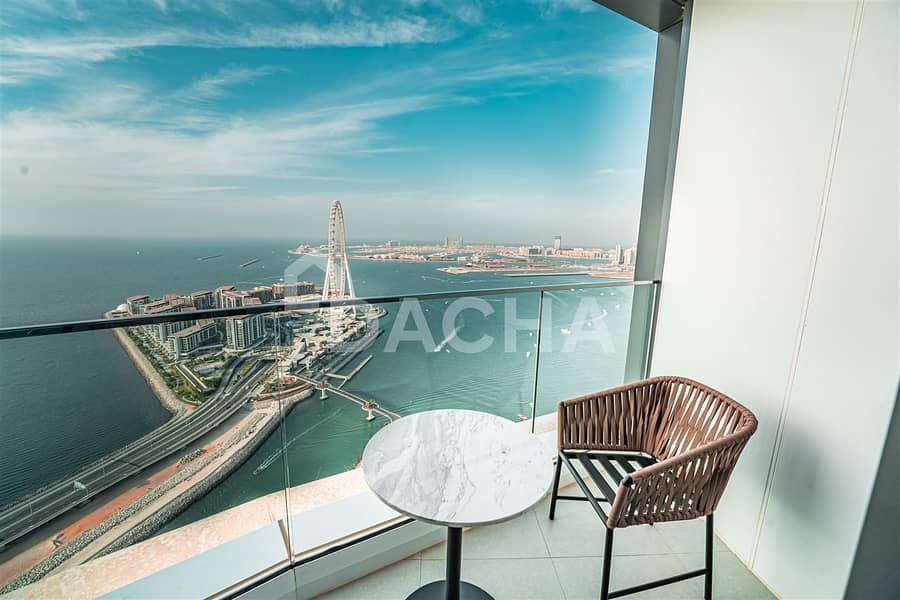 8 Sea & Ain Dubai view / Serviced / High floor