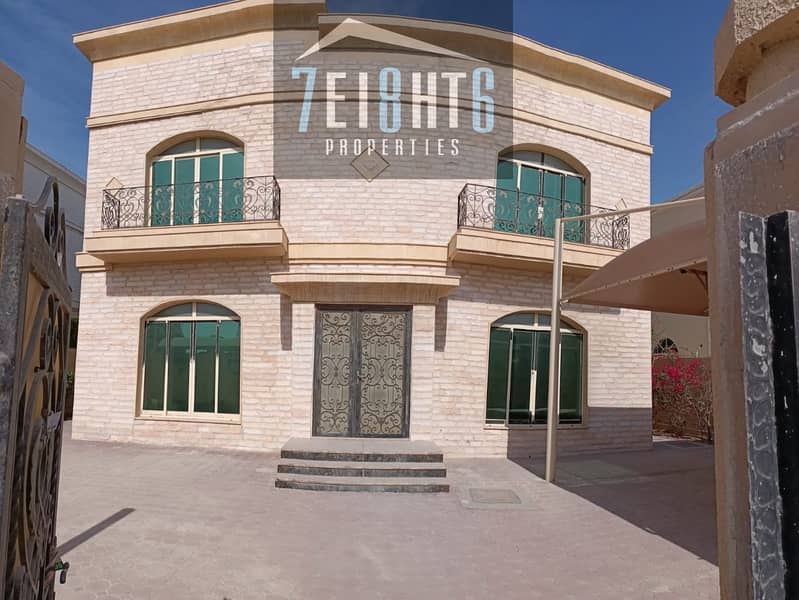 Outstanding property:  4 b/r good quality independent villa + maids room + large garden for rent in Umm Al Sheif