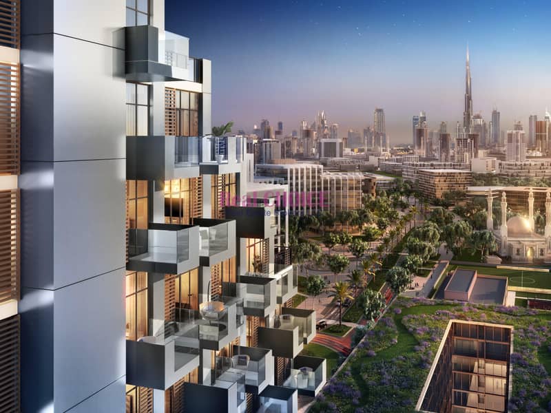 Sweeping views of Dubai Creek and Burj Khalifa | Balcony | 40|60 Payment Plan