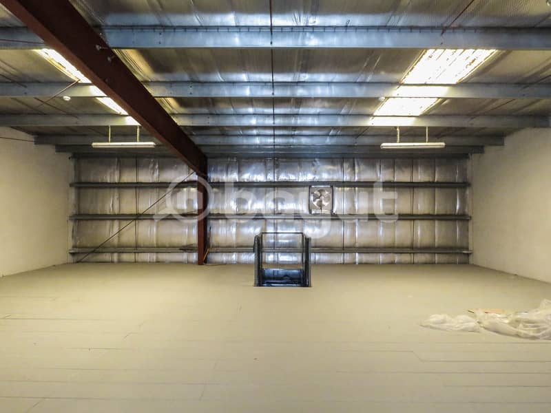 QUS5WH11 ( OVERALL AMOUNT Spacious, no commission, warehouse with mezzanine)