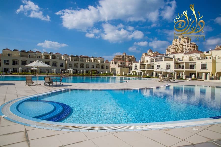 The beauty you need to see | Owns  3 Bedrooms  in AL Hamra Village | Pool  View  |  5  years Payment Plan |