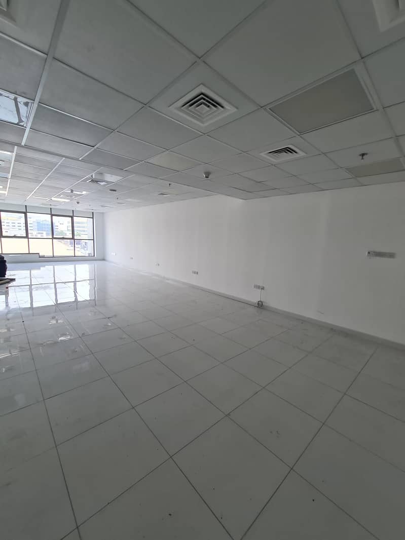 1430 To 1795 sq. ft @ AED 65/sq. ft,      30 days Free, Fully Fitted, Partitioned Office in Al Garhoud