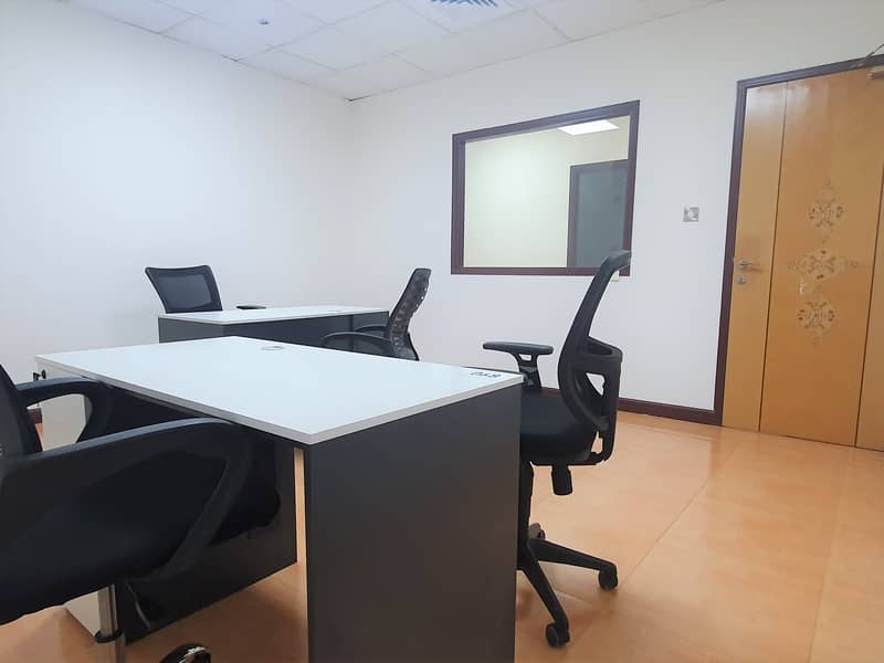 January Offer I Furnished Office with All Bills and Ejari included I Just @ AED 22000