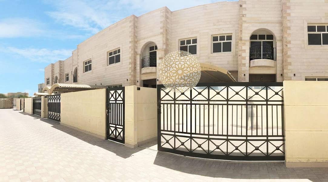 PREMIUM QUALITY 6 MASTER BEDROOM & MAID ROOM COMPOUND VILLA WITH PRIVATE ENTRANCE  FOR RENT IN MOHAMMED BIN ZAYED CITY