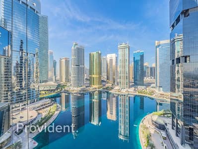 1 Bedroom Flat for Rent in Jumeirah Lake Towers (JLT), Dubai - Lake Views | 1BR + Study | Chiller Free