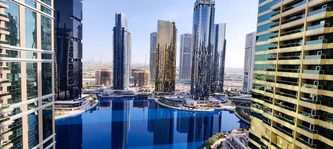 3 Bedroom Flat for Sale in Jumeirah Lake Towers (JLT), Dubai - Full Lake View | Near Metro | 3BR+Maids+Laundry
