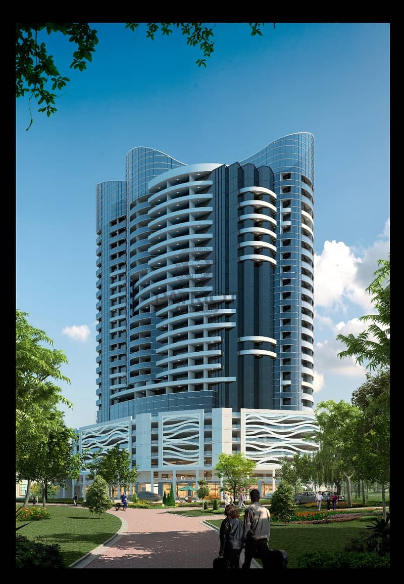 Studio Apartment for Sale in  Blue Waves Tower | Easy Payment Plan | Wadi Al Safa 5