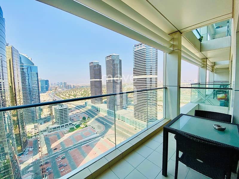 Superb  Furnished 2 Bed w Balcony High Floor