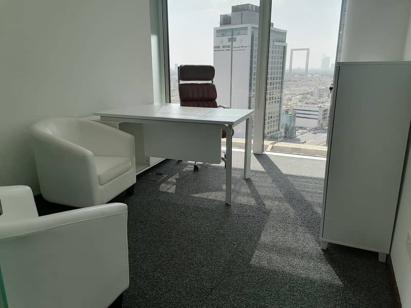 Free WI-FI, AC and DEWA! Private Office with Furniture! One Year Ejari | Linked with Mall and Metro