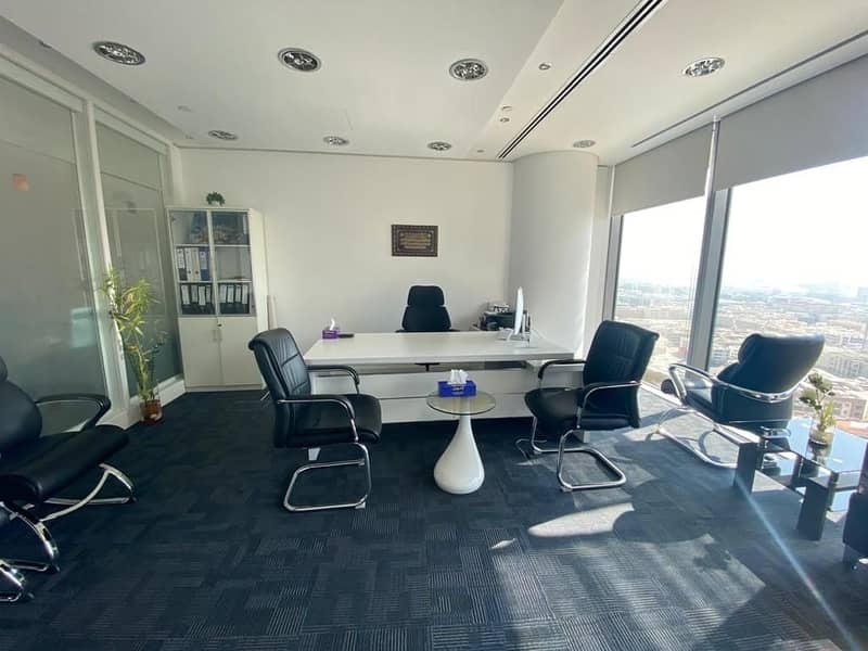 Deal Of The Week Get The Furnished Office in 2 Payments only AES 65000/-