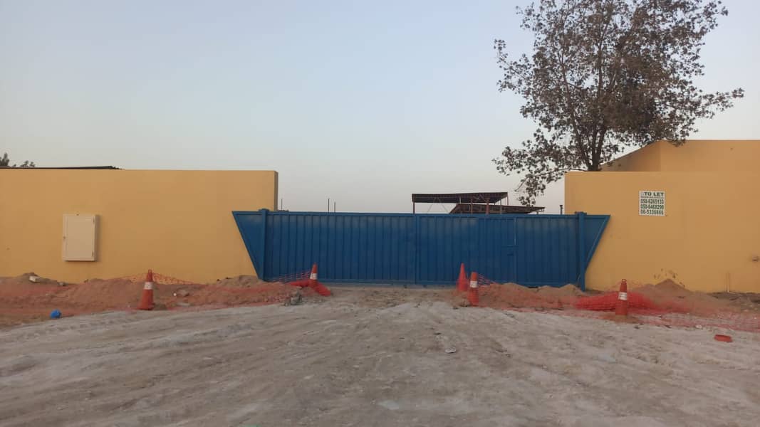 Open plot measuring 20,000 sq. ft with 90 kw power AED 160,000/-