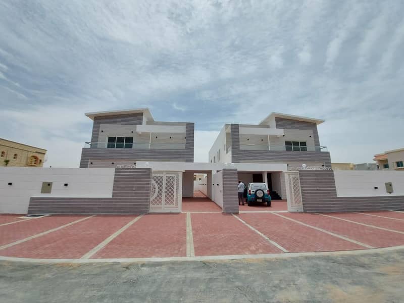 BRAND NEW STYLISH VILLA 5000 SQFT G+1 5 BEDROOM HALL MAJLIS MAID ROOM IS AVAILABLE FOR SALE IN 1900000 AED IN RAWDA 1.