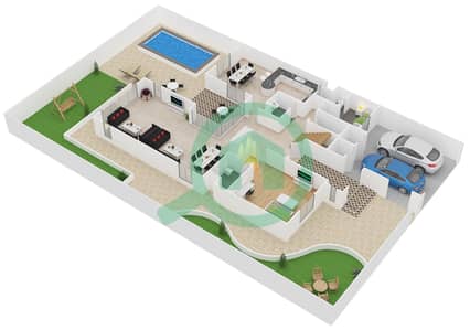 Rahat - 4 Bedroom Villa Type F Floor plan