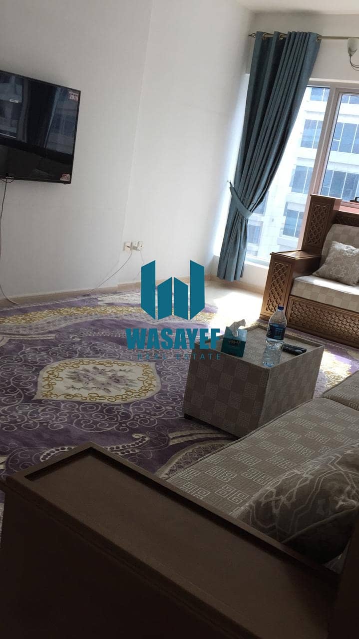 one -bedroom apartment and a hall in the heart of Dubailand, facing Al Ain Road, a large area suitable for all purposes