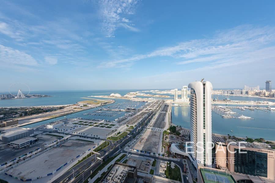 位于迪拜码头，滨海皇冠塔楼 3 卧室的公寓 2300000 AED - 5605399