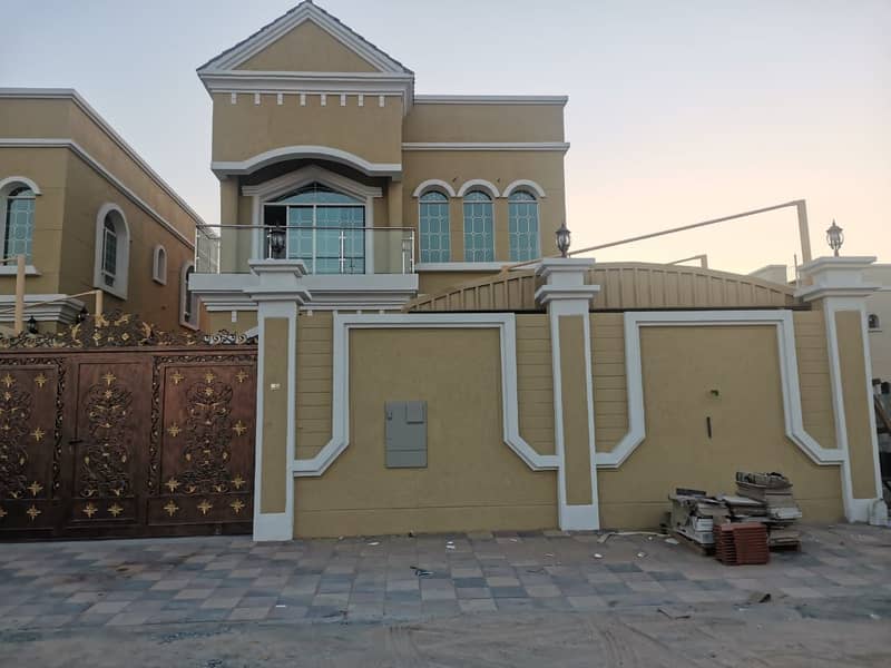 For rent in Ajman, Al Mowaihat, a two-storey villa, the first inhabitant, personally finished, at an attractive price**