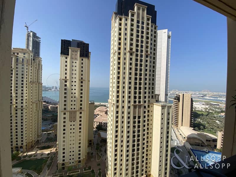 3 Bed | Partial Sea/Dubai Eye | 1882 Sq. ft