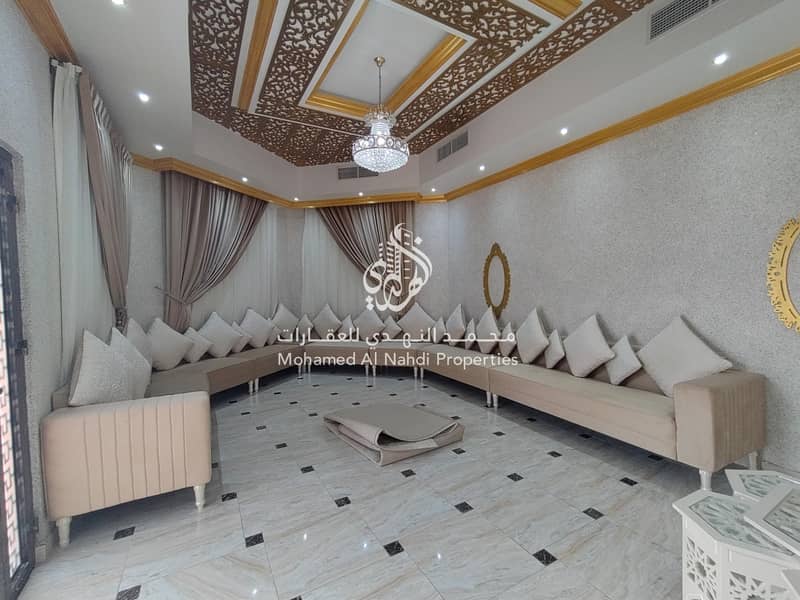 6 BR VILLA FULLY FURNISHED  AL QOUZ  ONLY  350K