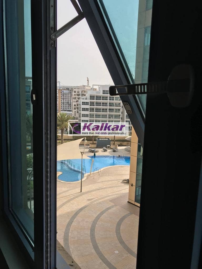 Good investment  @  DSO - Spacious studio with pool view  rented @ AED. 24 K Till Nov 2021 for SALE  @ AED. 300 K