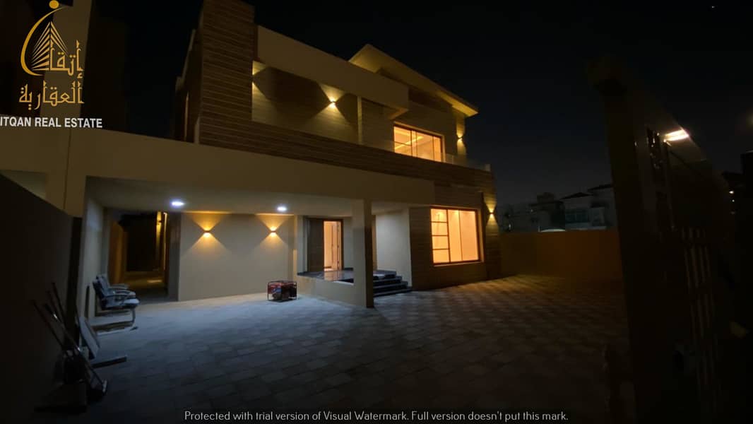Modern villa, the first inhabitant in Al Rawda area, with European design and personal construction