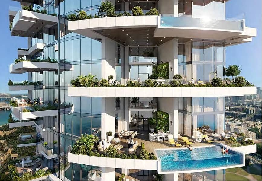 位于迪拜码头，卡瓦利大厦 3 卧室的公寓 18500000 AED - 5620144