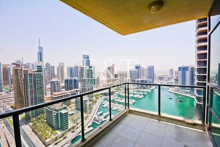 شقة 2 غرفة نوم للبيع في دبي مارينا، دبي - Full Marina View | High Floor | Great Investment