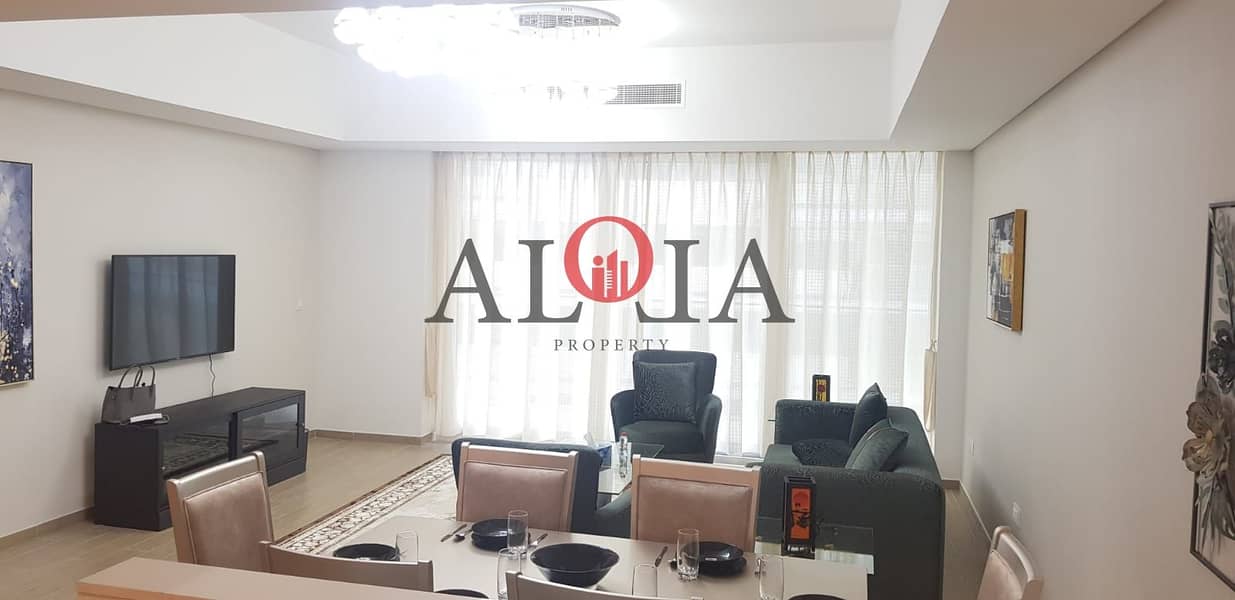 Fully Furnished 2 BR+Maid\'s | Golf & Sea view