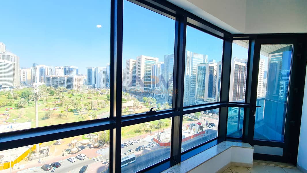 NO COMMISSION ! Park View One Bed + Balcony  in Khalifa St.