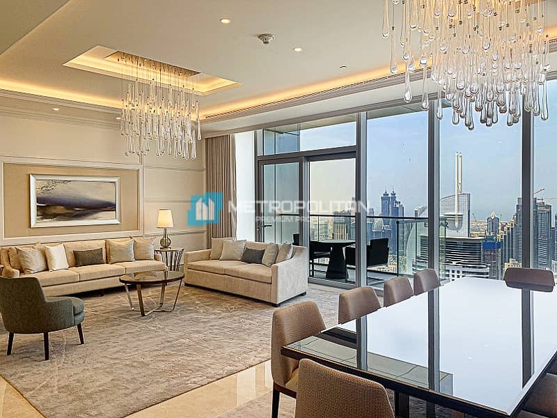 位于迪拜市中心，谦恭公寓喷泉景观综合体，谦恭喷泉景观1号大厦 4 卧室的顶楼公寓 12500000 AED - 5624092