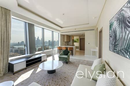 شقة 1 غرفة نوم للايجار في نخلة جميرا، دبي - Furnished | Brand New | Sea View | Corner Unit