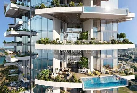 فلیٹ 2 غرفة نوم للبيع في الصفوح، دبي - Full Sea and Palm View | Branded Tower | Resale