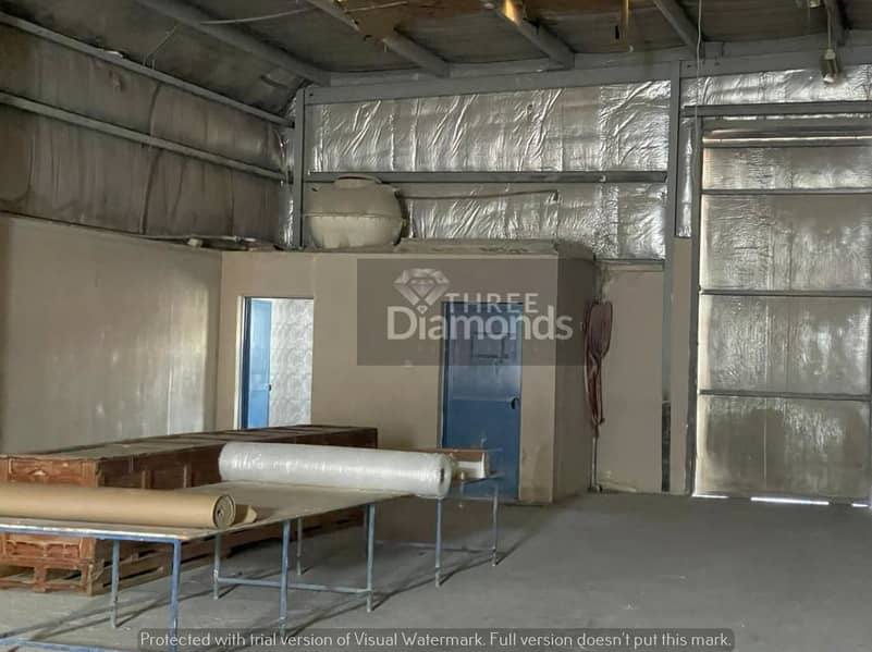 GOOD COMPOUND 4700 SQFT  COMMERCIAL WAREHOUSE BOTH SIDE ENTRANCE IN ALQUOZ AED: 160K