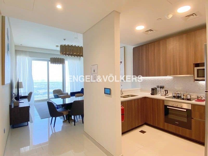 Furnished 2 Bed + Maid's|High Floor|Golf View