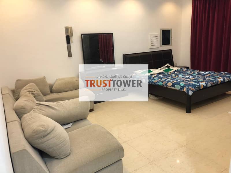 Studio fully furnished for rent in Al Bateen Airport monthly 3.400