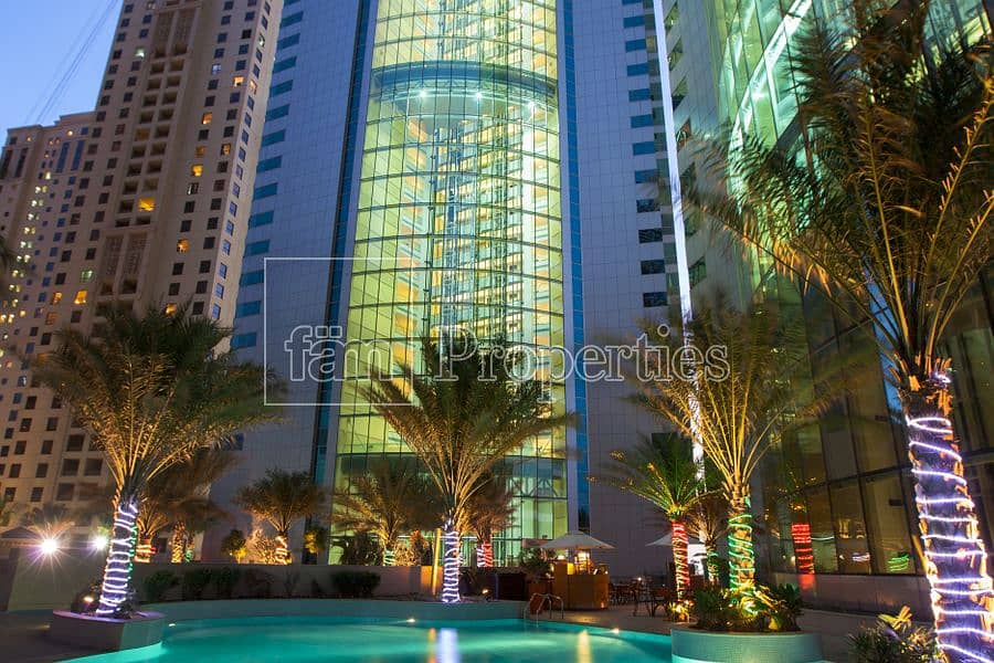 شقة فندقية في برج شاطئ الواحة الفتان مارين تاورز جميرا بيتش ريزيدنس 3 غرف 349990 درهم - 5037435