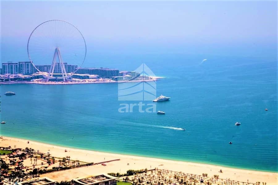 2BR FENDI  Furnished Apartment. Spectacular Sea, Atlantis & Dubai Ain View.