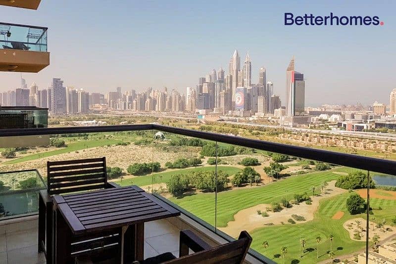 Golf Course and Dubai Marina View I High Floor