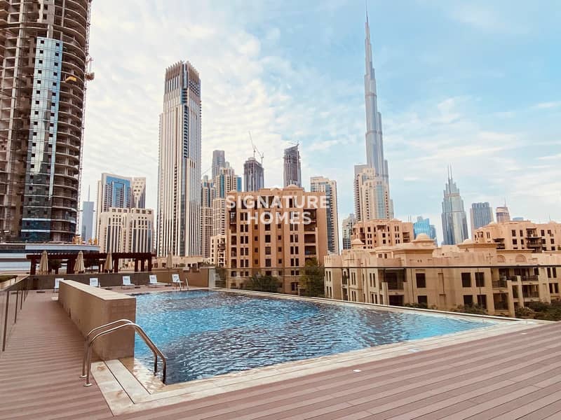 Full Burj Khalifa view | 2BR + Maids | Brand new | Chiller free