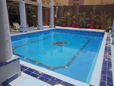 4 Bedroom Villa for Rent in Mirdif, Dubai - CALL  ALI 24/7 UNIQUE TWIN VILLA COMPOUND SHARING POOL & HUGE GARDEN