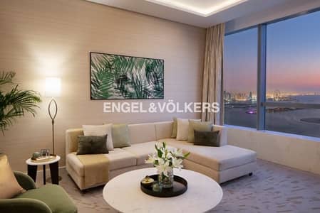 شقة 1 غرفة نوم للبيع في نخلة جميرا، دبي - Atlantis & Burj Views|High Floor|Corner Unit