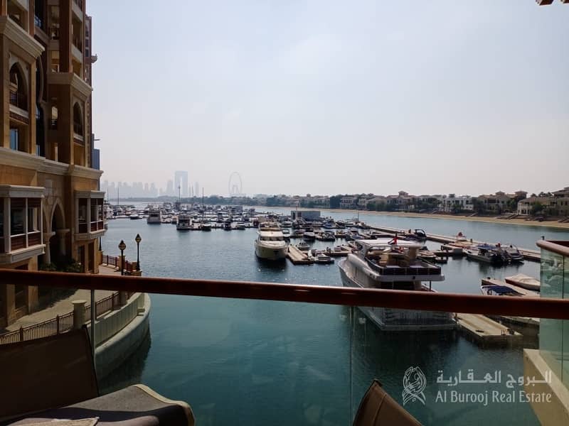 Furnished Studio with Full Sea View- Palm Views West