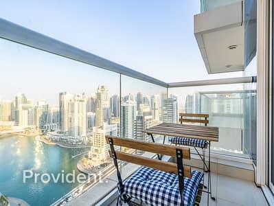 شقة 1 غرفة نوم للايجار في دبي مارينا، دبي - Furnished | Marina View | Available end of Feb