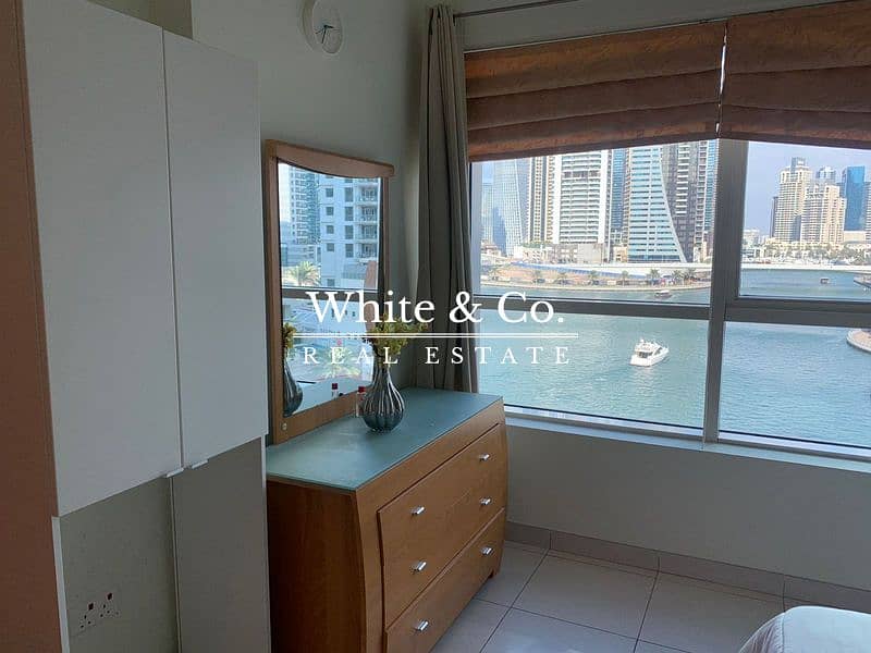 6 Full Marina View - Rare Unit - Fully Furnished - 1 Bed + Study