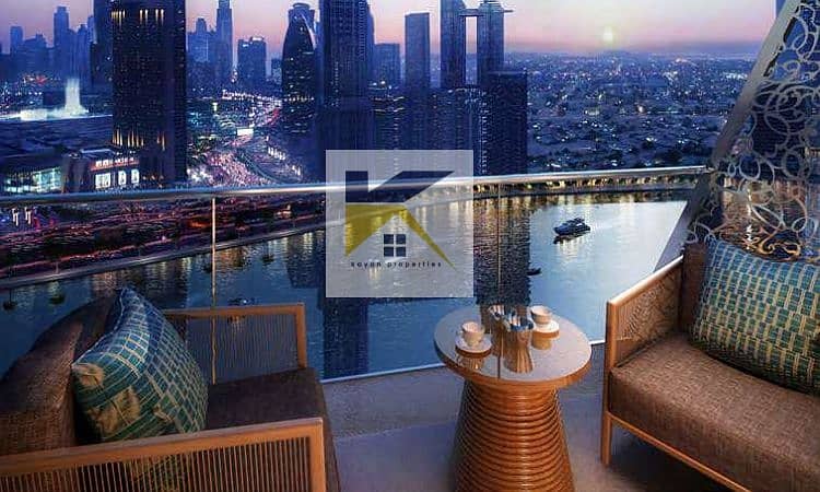 4 Hot Offer \ luxury studio  canal view  Burj Khalifa view business bay  Do not miss the opportunity