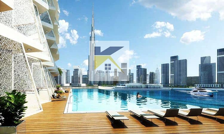 5 Hot Offer \ luxury studio  canal view  Burj Khalifa view business bay  Do not miss the opportunity