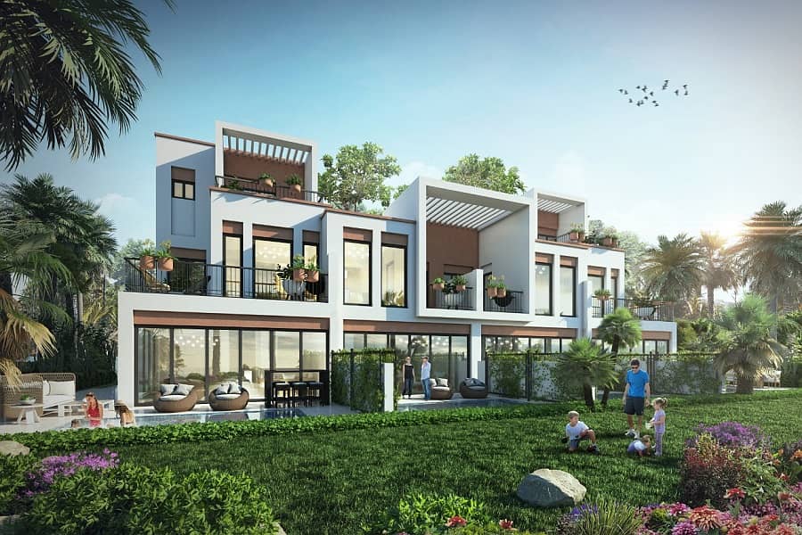 **Lagoons Townhouses Units Available, Phase 2,  Spanish Living Townhouses Before Remraam Opposite  Damac Hills1** **LAGOONS  @ Damac Hills3  New Commu