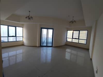 3 Bedroom Apartment for Rent in Al Nahda, Sharjah - THE MOST BUMPER OFFER ONE MONTH FREE 3_BHK JUST IN 39K ALL ROOMS WITH WARDROBE + OPEN VIEW 1 MASTER ROOM MAID ROOM WITH WASHROOM 4 WASHROOM + BALCONY