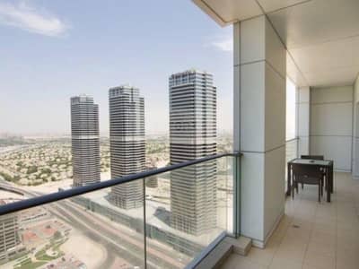 1 Bedroom Flat for Rent in Jumeirah Lake Towers (JLT), Dubai - Fully Furnished | Community View | High Floor