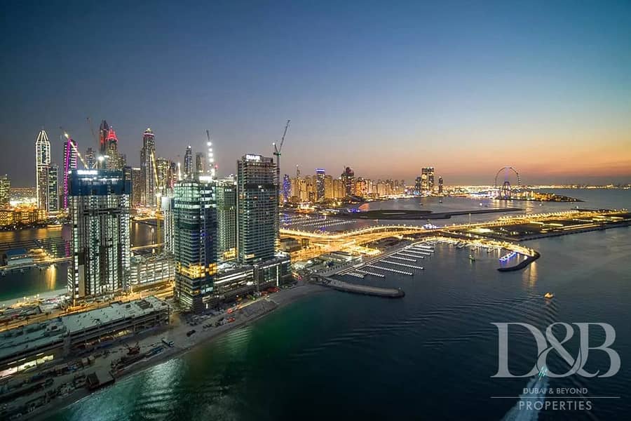 位于迪拜港，艾玛尔海滨社区，海滩风光公寓小区 3 卧室的公寓 6650000 AED - 5650835